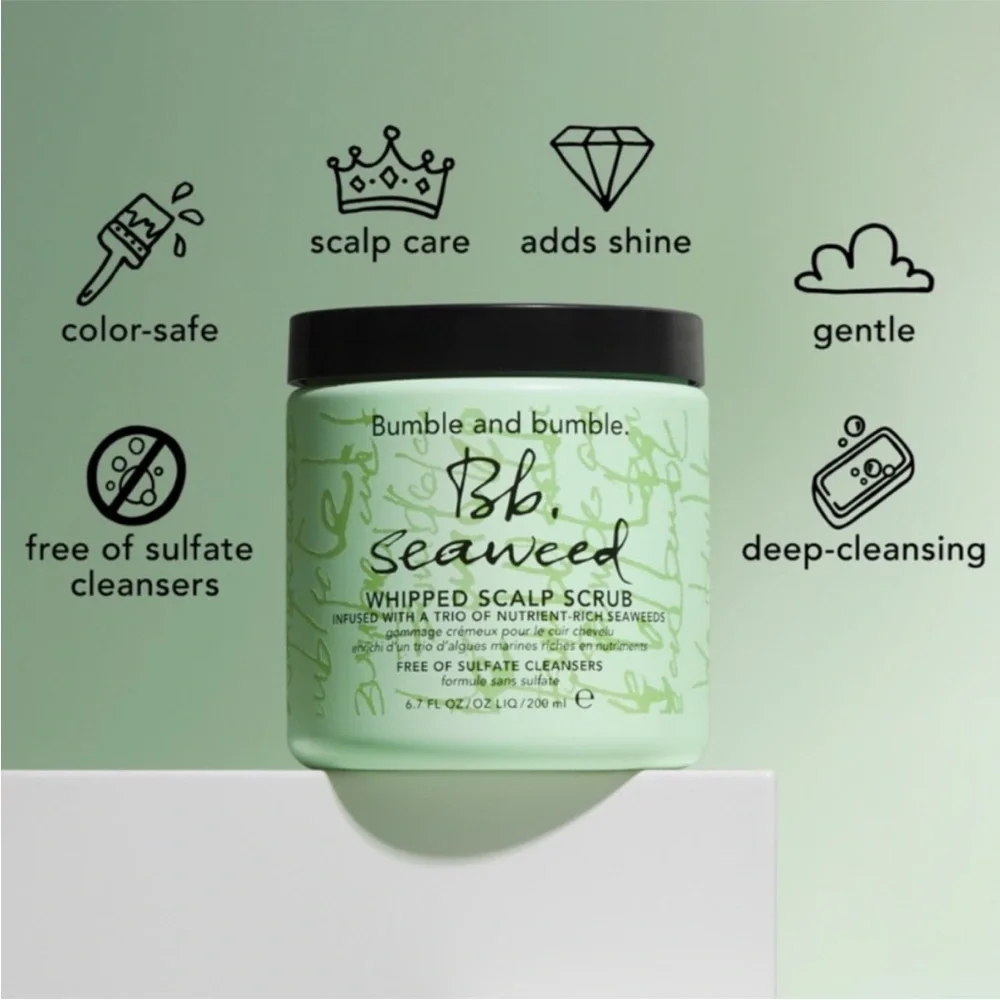 Bumble and bumble Seaweed Nourishing Whipped Scalp Scrub, 6.7 fl oz / 200 ml